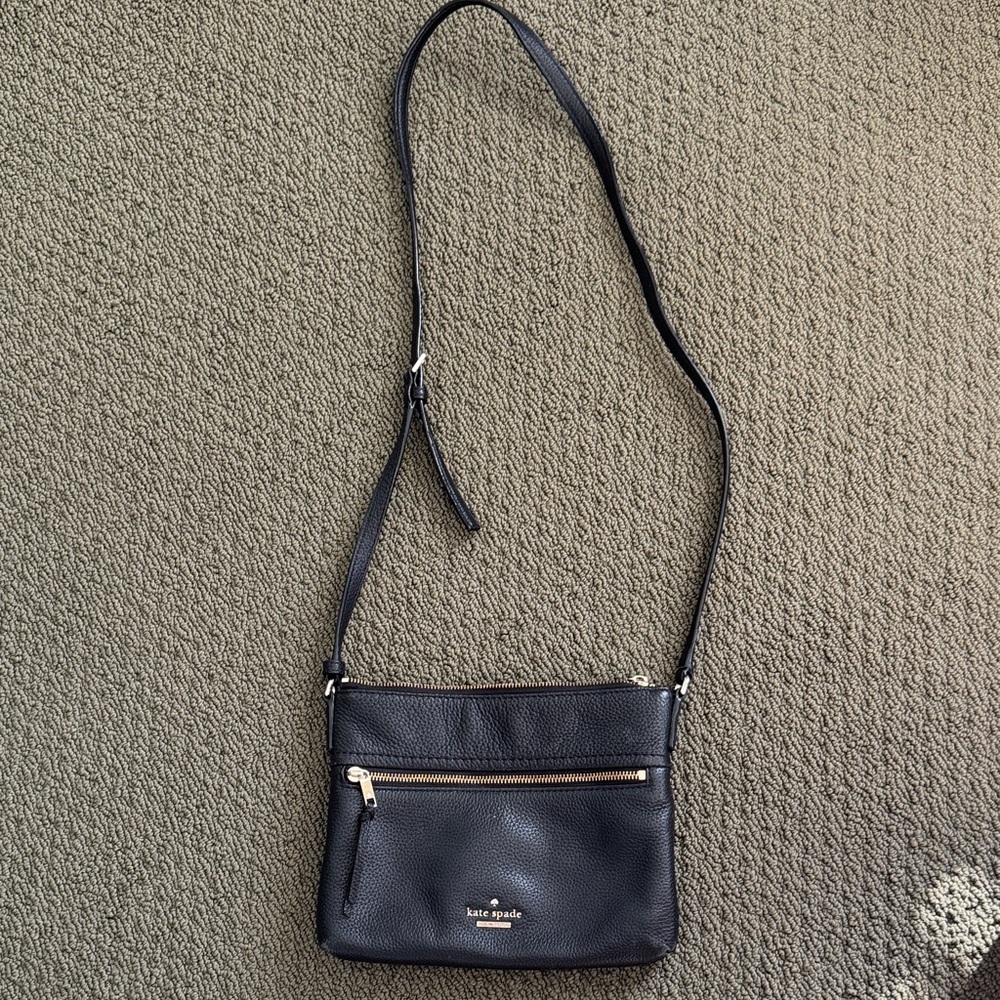 Kate Spade Black Leather Crossbody Bag